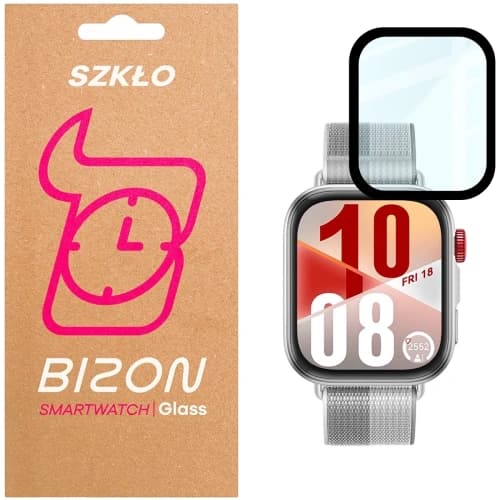 Bizon Glass Watch Edge Hybrid Huawei Watch Fit 4 schwarz