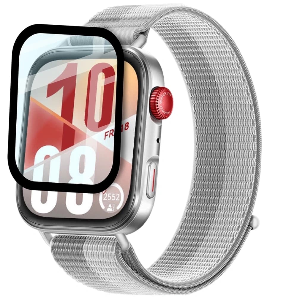 Bizon Glass Watch Edge Hybrid Huawei Watch Fit 4 schwarz - 3