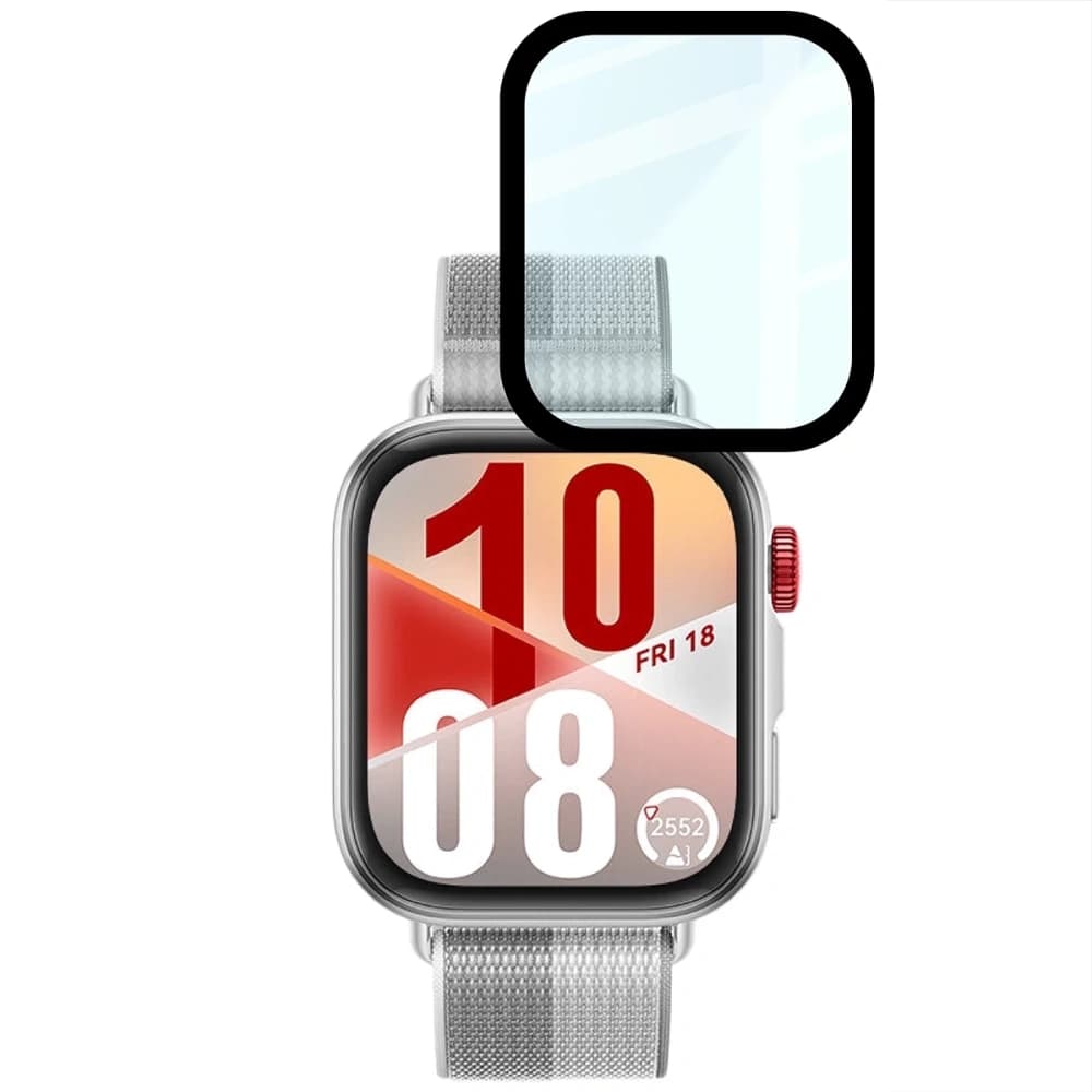 Bizon Glass Watch Edge Hybrid Huawei Watch Fit 4 schwarz - 5