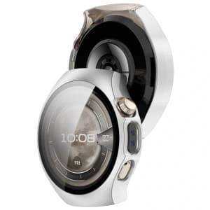 Bizon Case+Glass Uhr Huawei Watch 5 46mm satin silber