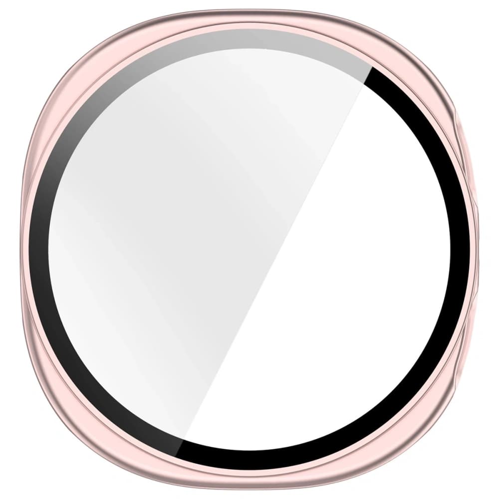 Etui ze szkłem do zegarka Bizon Case+Glass Watch do Samsung Galaxy Watch 8 44mm satynowe różowe - 8