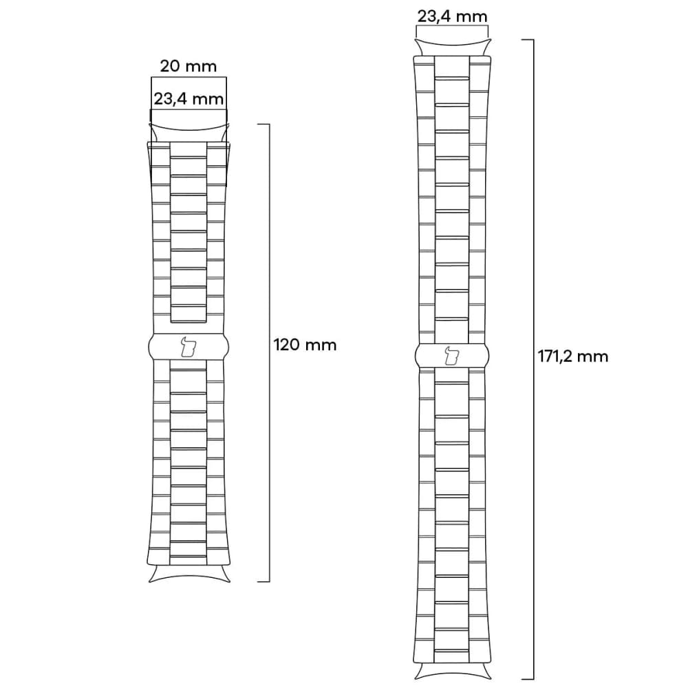 Bizon Armband Uhr Aura Huawei Watch Fit 4 Pro / Fit 4 / Fit 3 Silber - 2