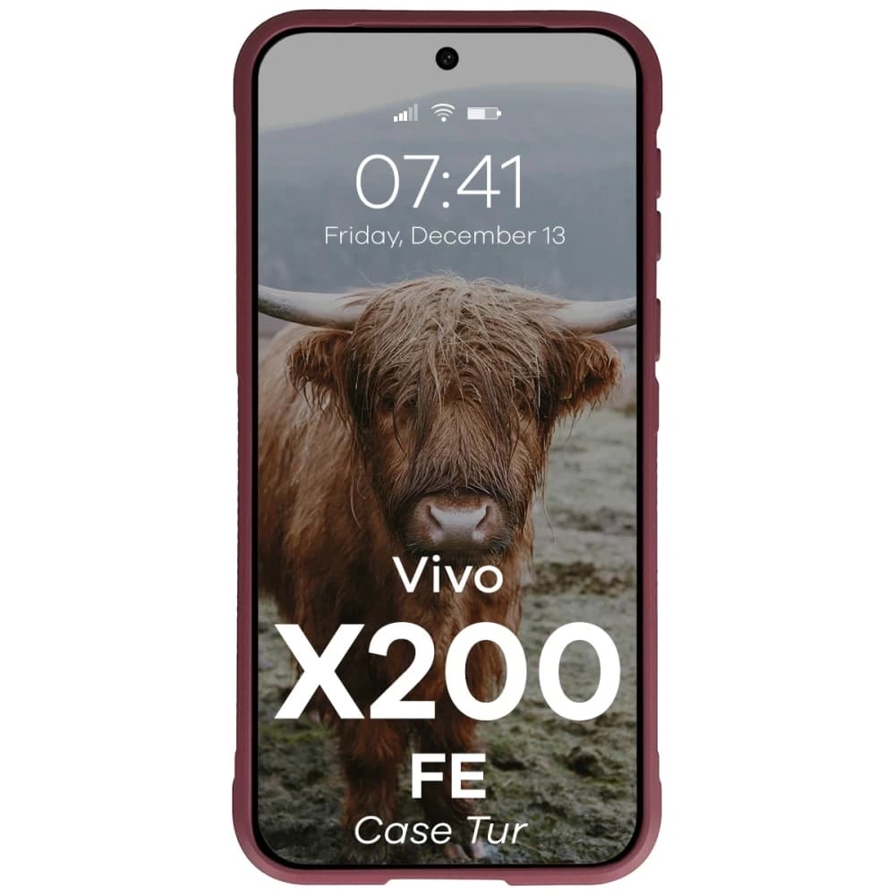 Bizon Case Tur Vivo X200 FE bordeaux - 5
