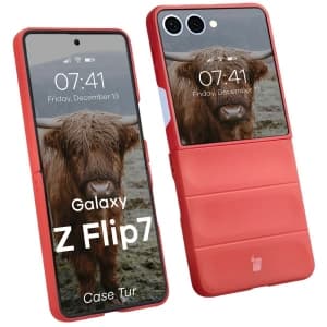 Bizon Case Tur Samsung Galaxy Z Flip7 rot