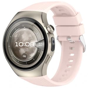 Bizon Armband Uhr Silikon T Huawei Uhr 5 46mm rosa