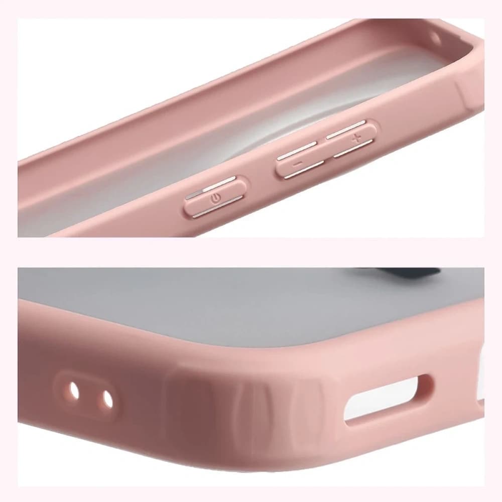 Bizon Case Angelo Vivo X300 halbtransparent mit hellrosa Rahmen
- 4