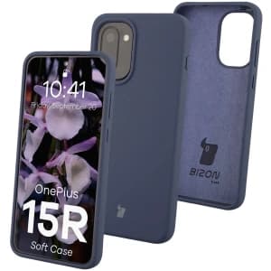 Silikonowe etui Bizon Soft Case do OnePlus 15R ciemnoniebieskie