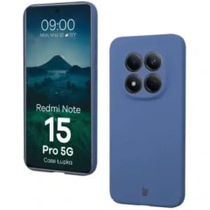 Etui Bizon Case Łupka do Xiaomi Redmi Note 15 Pro 5G niebieskie