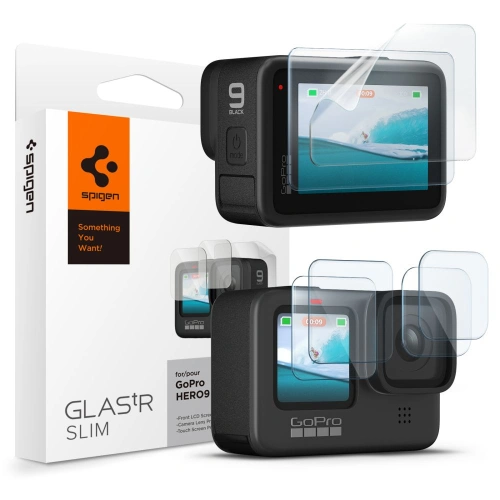 Kaljeno steklo Spigen Glas.TR Slim + Film Gopro Hero 9 / 10 / 11 / 12 Clear [2 PACK]