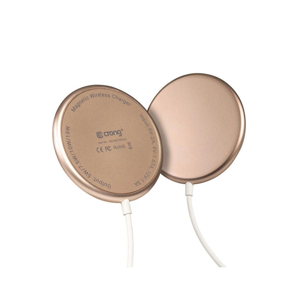 Ładowarka bezprzewodowa MagSafe Crong MagSpot Wireless Charger 15W (Gold)