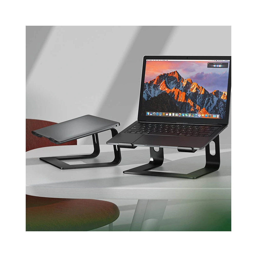 Aluminum Laptop Stand Crong AluBench (black)