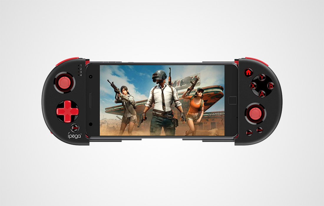 Kontroler bezprzewodowy iPega GamePad PG-9087s z uchwytem na telefon