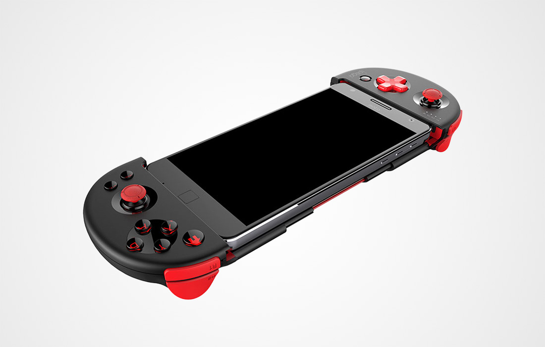 Kontroler bezprzewodowy iPega GamePad PG-9087s z uchwytem na telefon