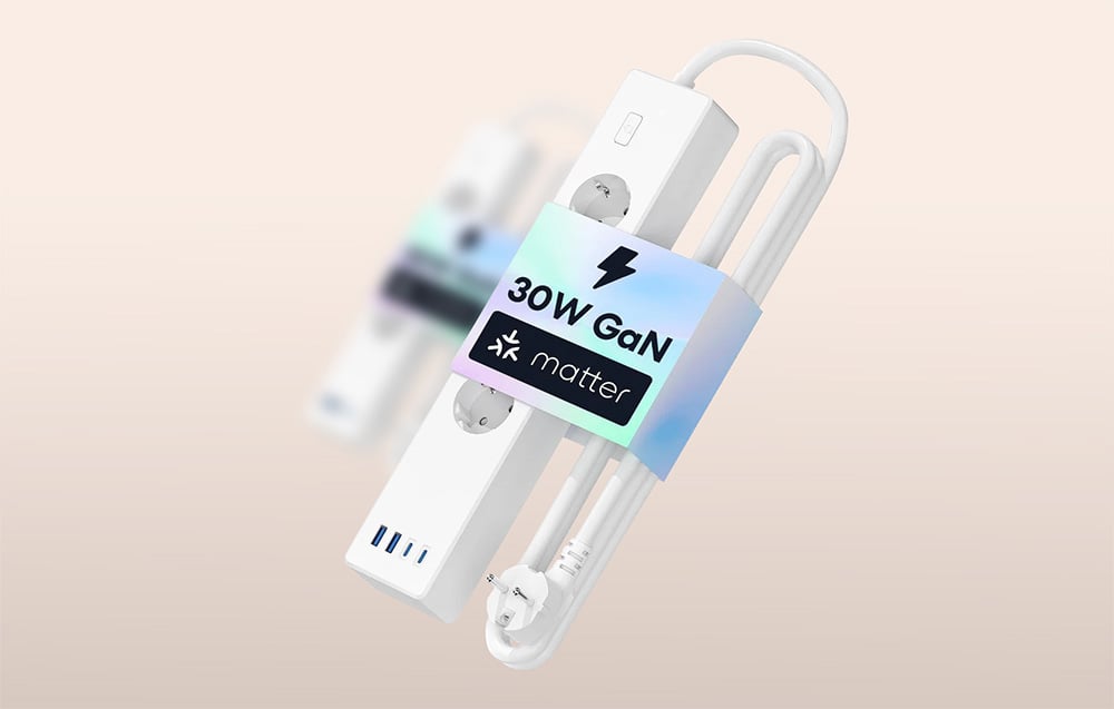 Opakowana listwa zasilająca z nadrukiem 