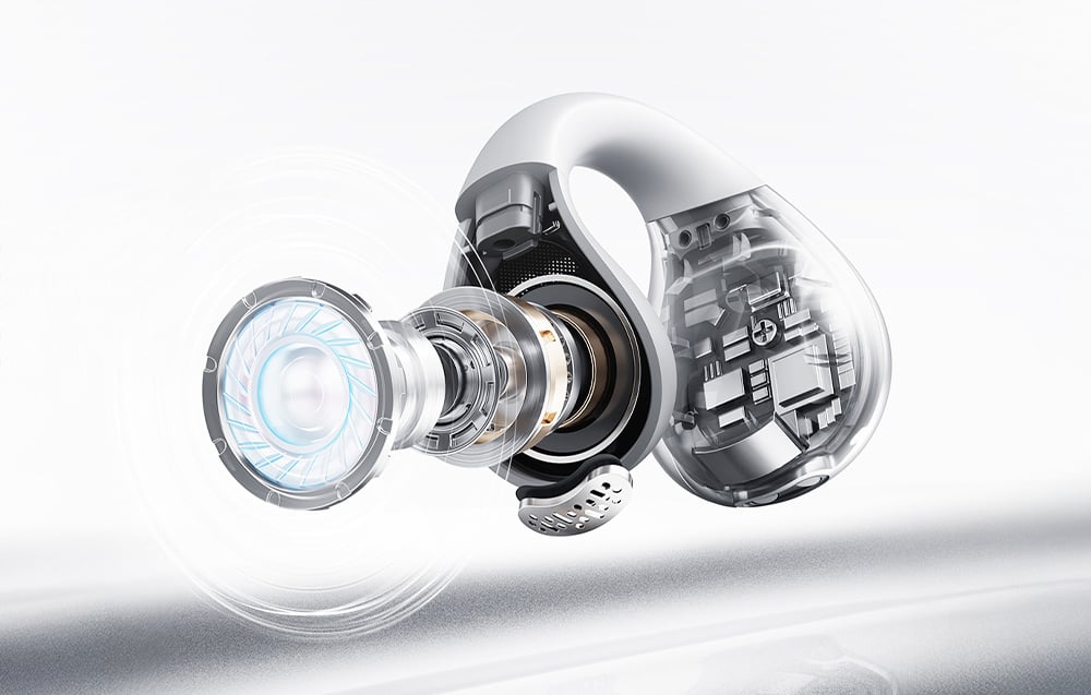 Słuchawka bezprzewodowa z wystającym przetwornikiem