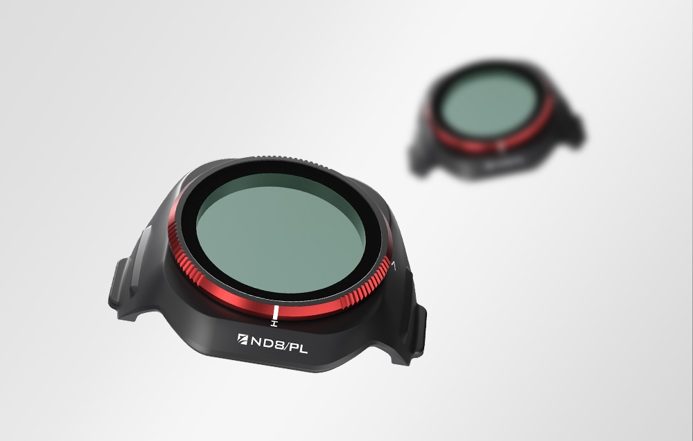 Two ND16/PL filters on a light background, one blurred.