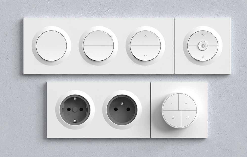 Kompletna linia produktów SONOFF Orb obejmująca przełączniki, ściemniacze, sterowanie roletami, gniazdka i panele czteroprzyciskowe