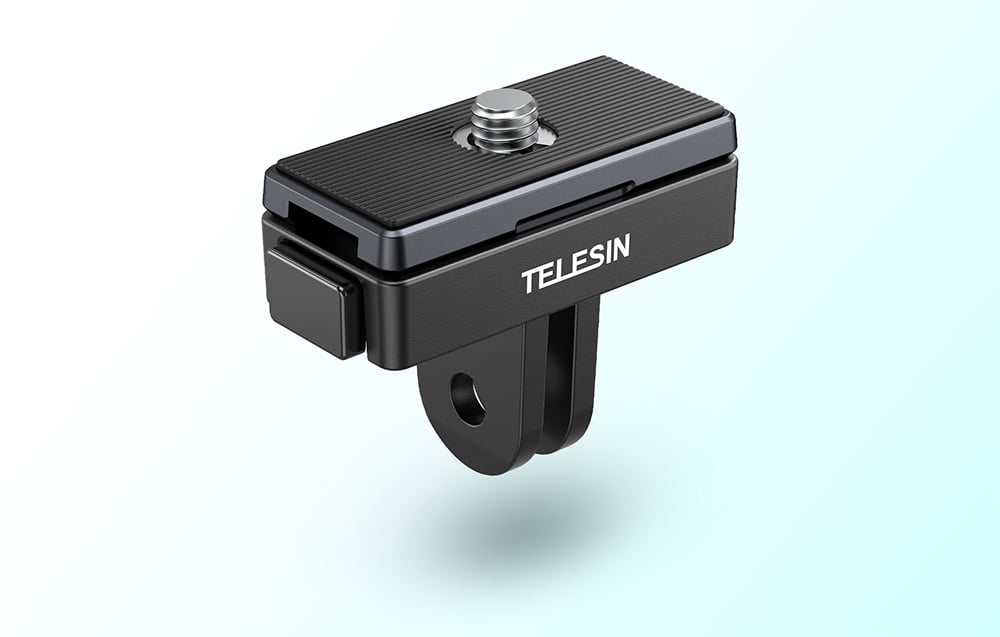 Adaptor magnetic Telesin pe un fundal deschis