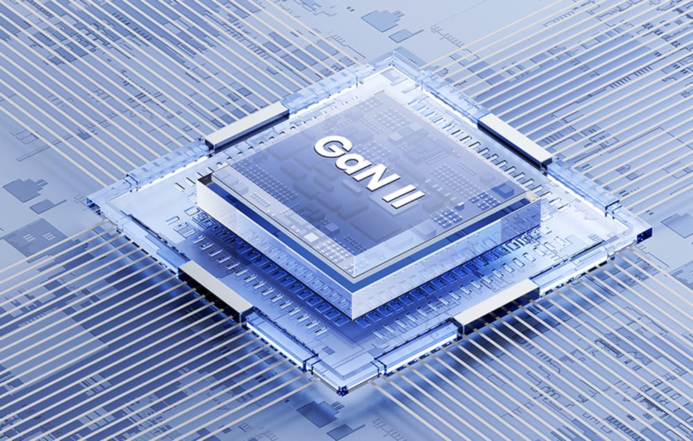 Grafika prezentująca nowoczesny układ scalony odpowiedzialny za wydajne przesyłanie energii.