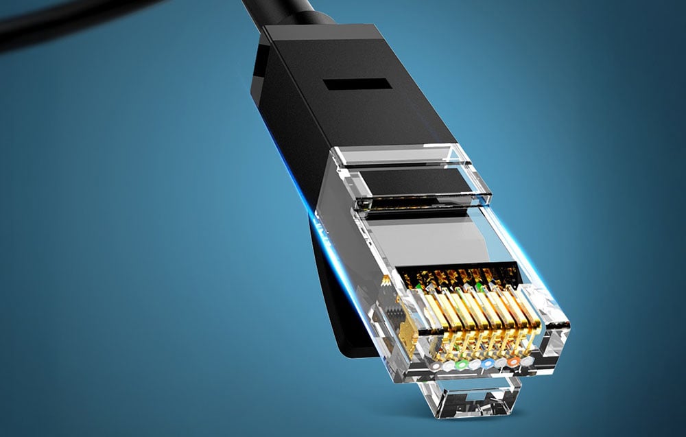 wtyk czarnego kabla Ugreen