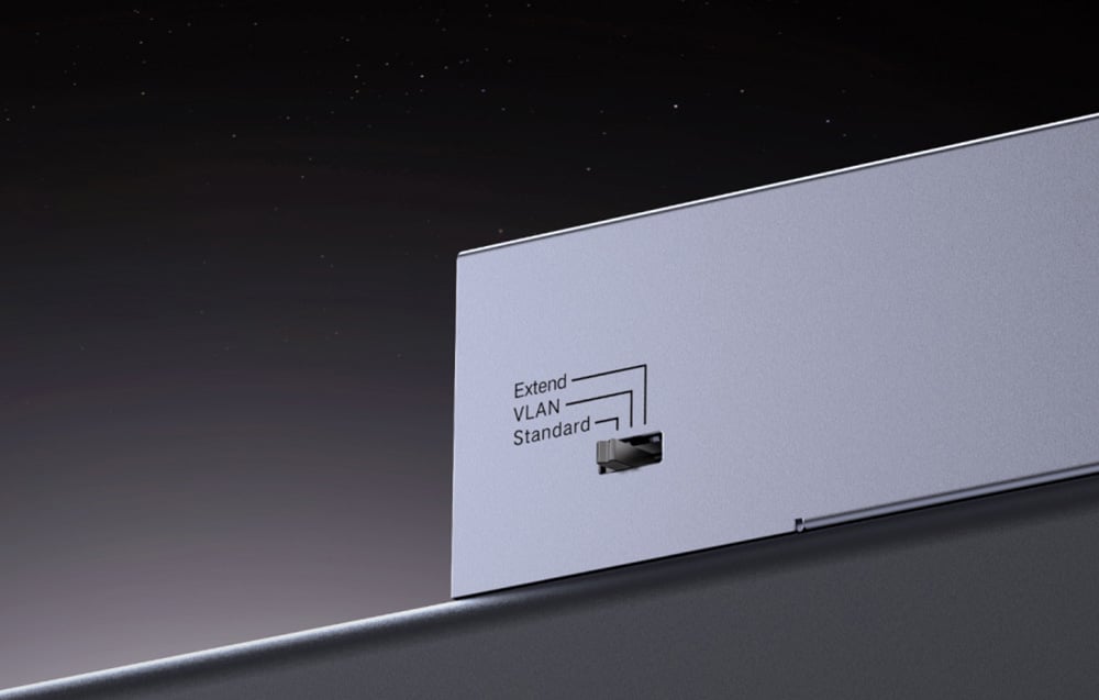 zbliżenie na Przełącznik Ethernet Ugreen