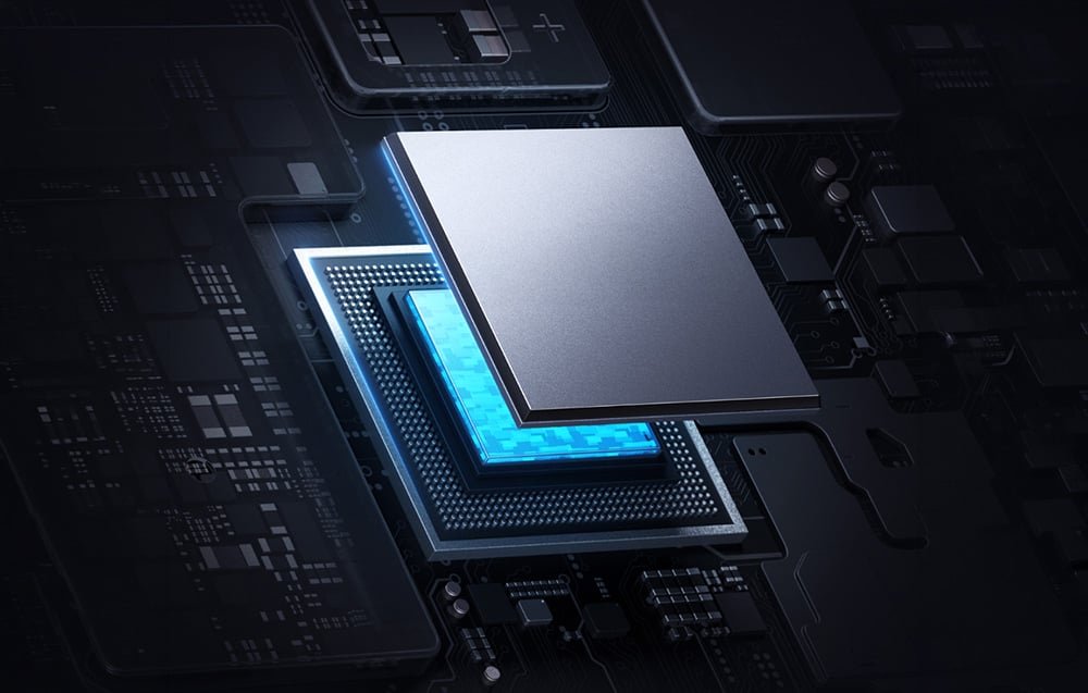 Chip E-marker na czarnym tle