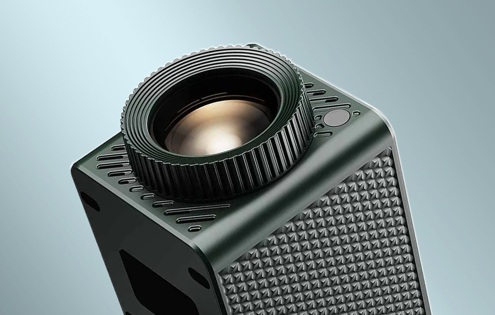 Nahaufnahme der Matrix des Blitzwolf Projektors