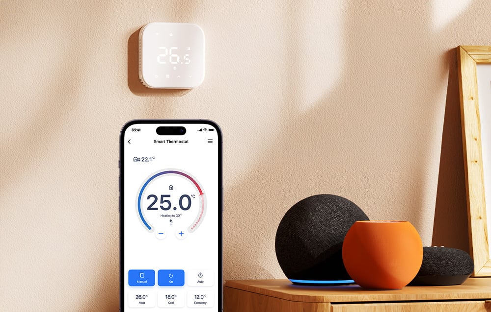 Aplikacja do sterowania Biały inteligentnym termostatem Meross