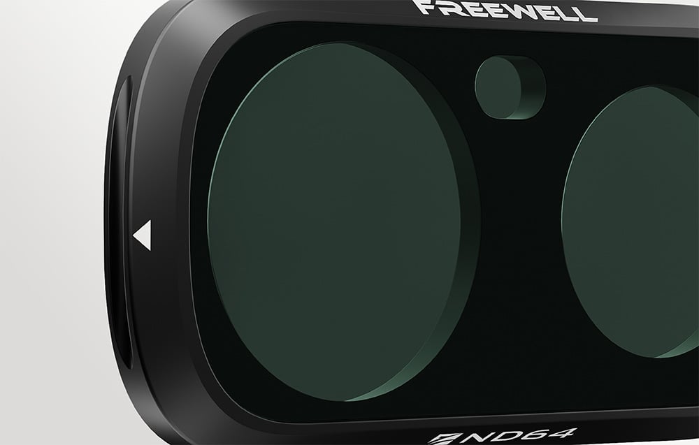 Close-up of Freewell ND Filter Insta360 Luna Ultra ND64
