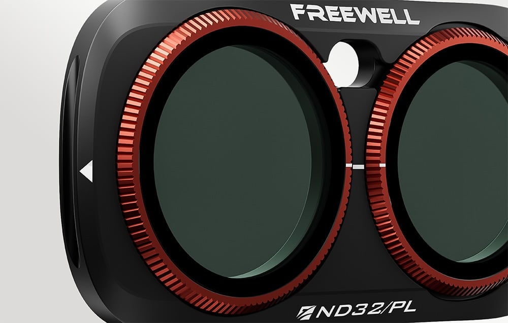 Close-up of Freewell ND/PL Filter for Insta360 Luna Ultra ND32/PL
