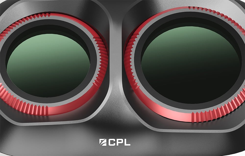 Close-up of Freewell CPL Filter for Osmo Pocket 4P