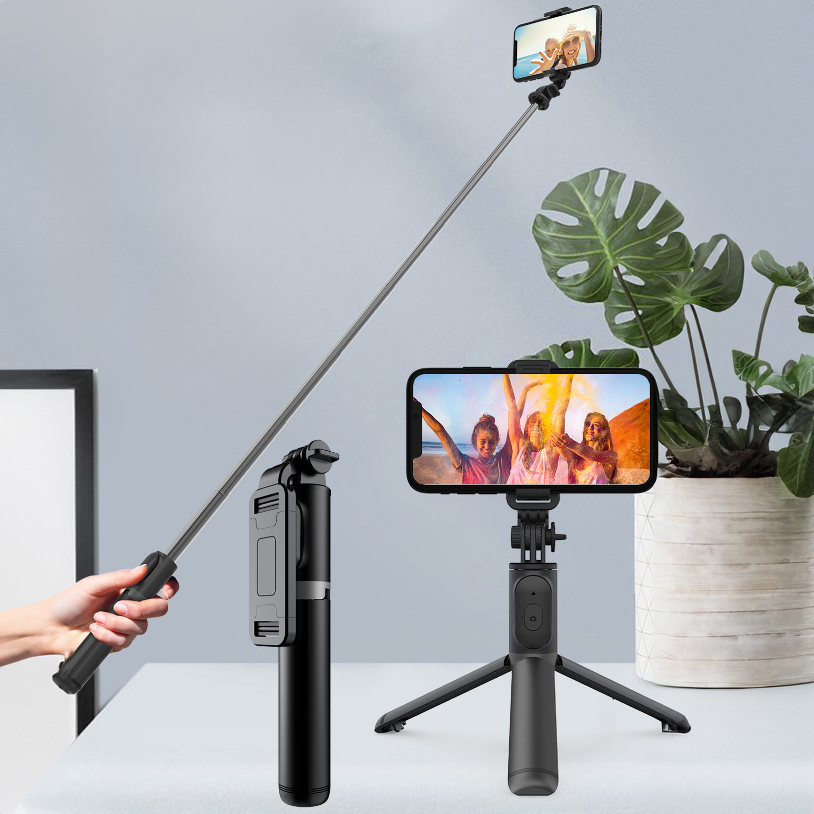 Multifunctional selfie stick Bizon Accessories Selfie Simple