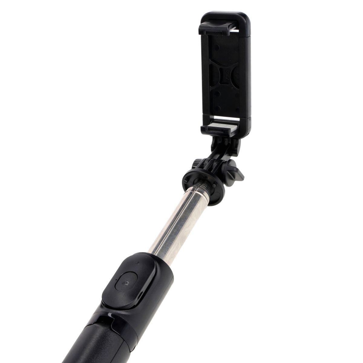 Close-up of the functionality of Bizon Accessories Selfie Simple as a selfie stick