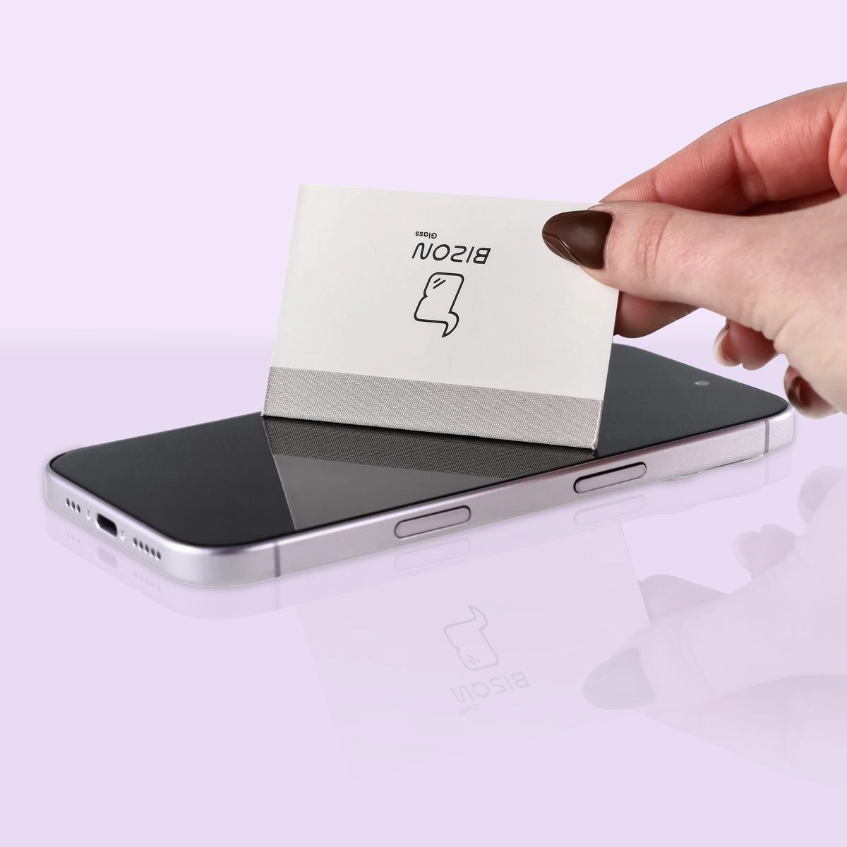 Universelle Rakeln Bizon Accessories Squeegee zur Montage des Displayschutzes