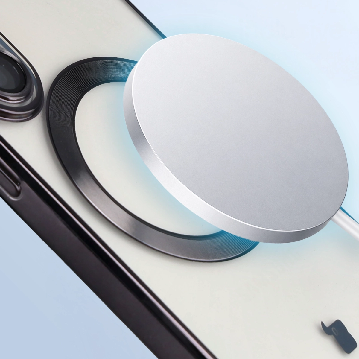 Close-up of the MagSafe ring in Bizon Case GuardO for Samsung Galaxy S26 Ultra