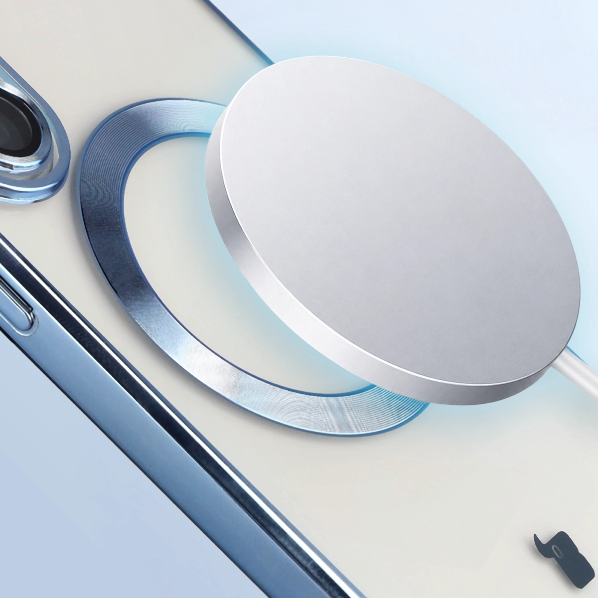 Close-up of the MagSafe ring in Bizon Case GuardO for Samsung Galaxy S26 Ultra