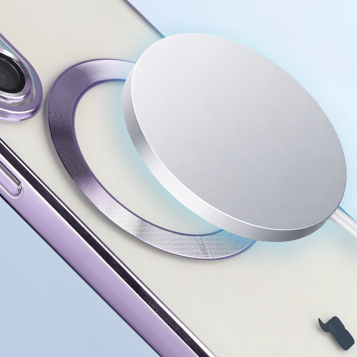 Close-up of the MagSafe ring in Bizon Case GuardO for Samsung Galaxy S26 Ultra