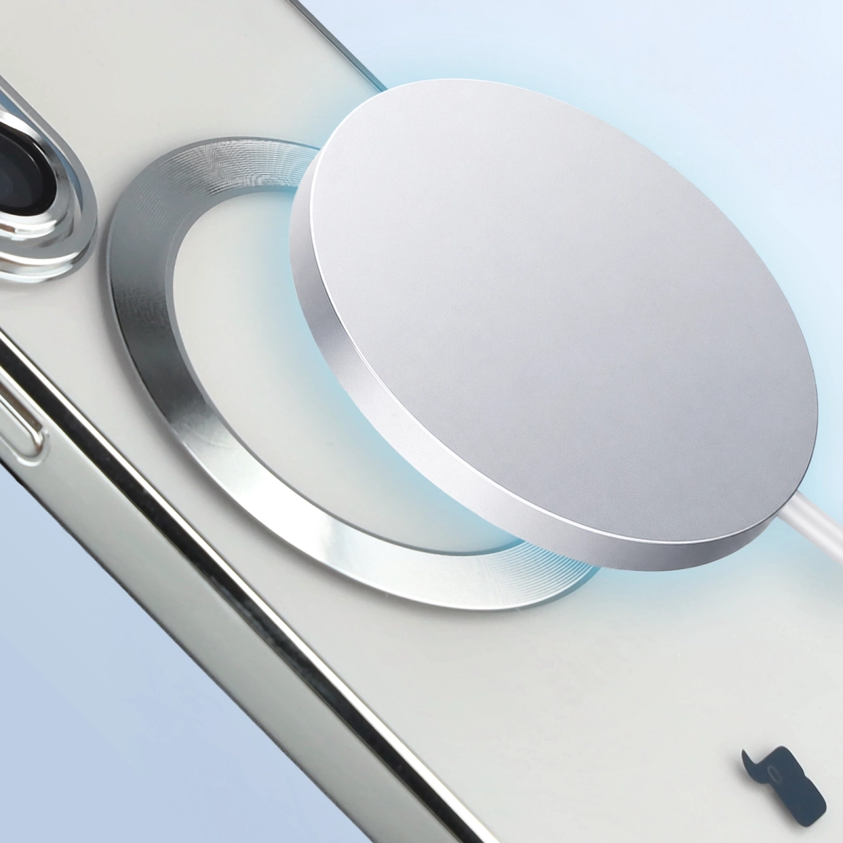 Close-up of the MagSafe ring in the Bizon Case GuardO for Samsung Galaxy S26 Ultra