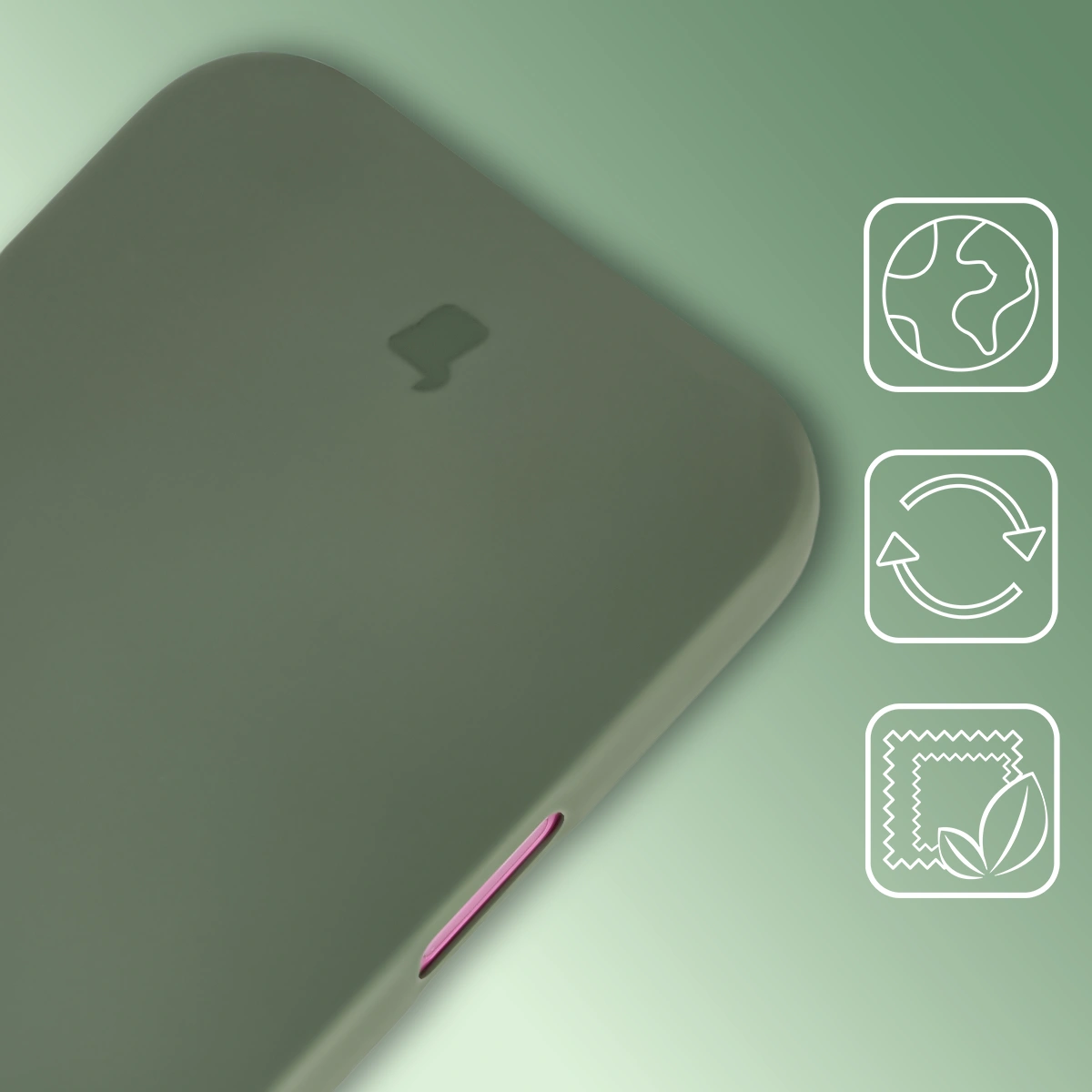 Husă din reciclare Bizon Case ReLeaf pentru Apple iPhone 16 Pro