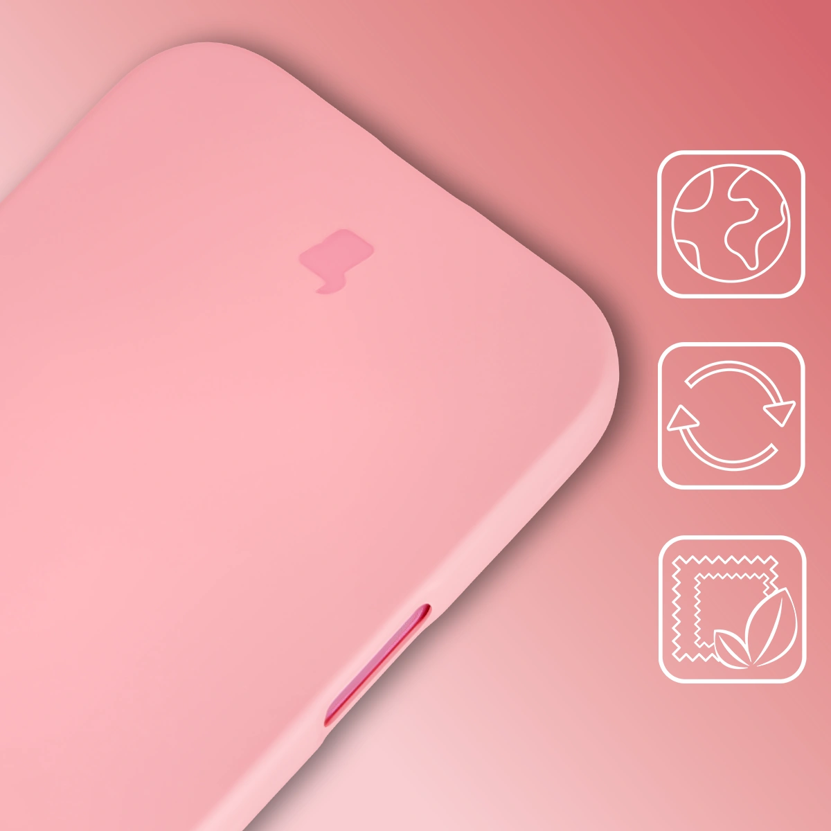 Etui din reciclare Bizon Case ReLeaf pentru Apple iPhone 16 Pro