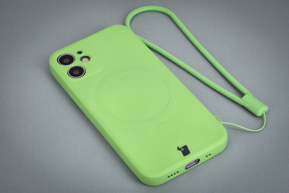 Etui Bizon Case Silicone Magnetic Sq mit Schnur