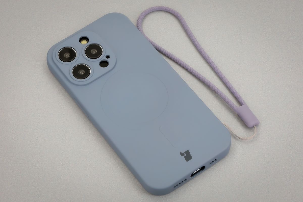 Etui Bizon Case Silicone Magnetic cu cordeluță