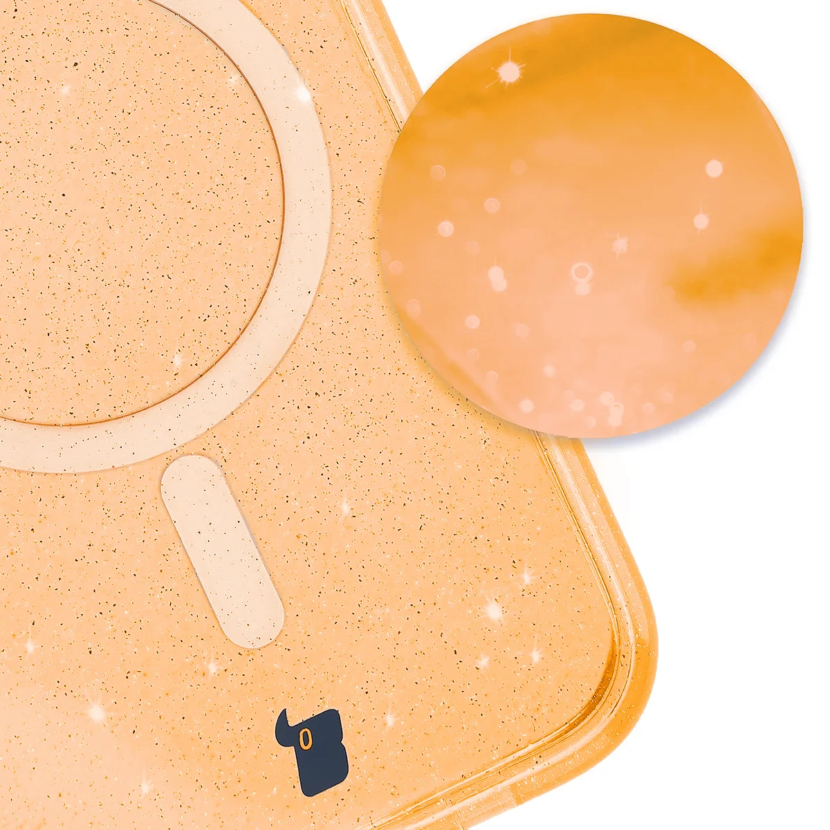 Powiększenie na drobinki brokatu w etui Bizon Case SparklO