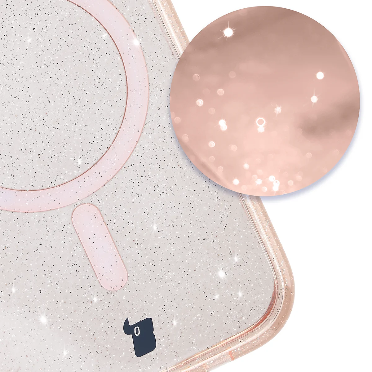 Powiększenie na drobinki brokatu w etui Bizon Case SparklO