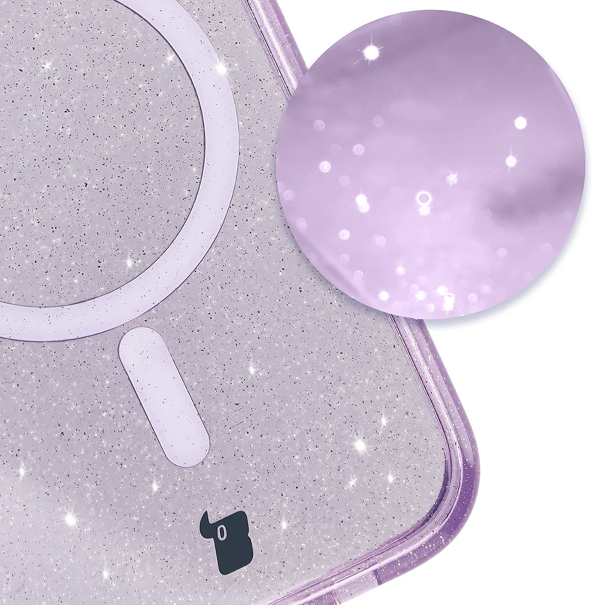 Powiększenie na drobinki brokatu w etui Bizon Case SparklO