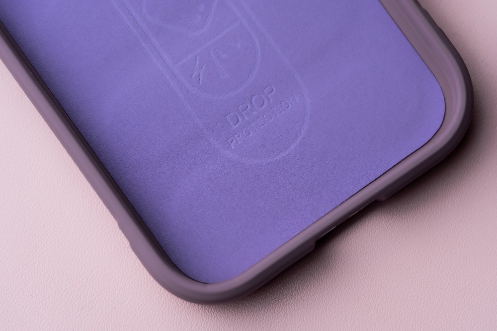 Close-up of the microfiber lining in the Bizon Case Tur