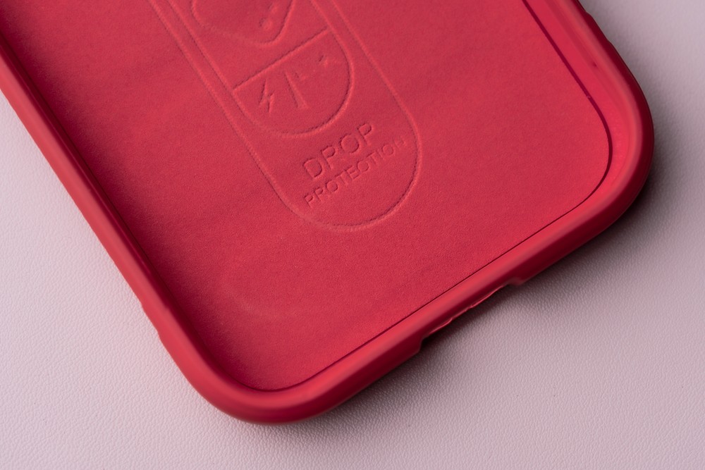 Close-up of the microfiber lining in the Bizon Case Tur