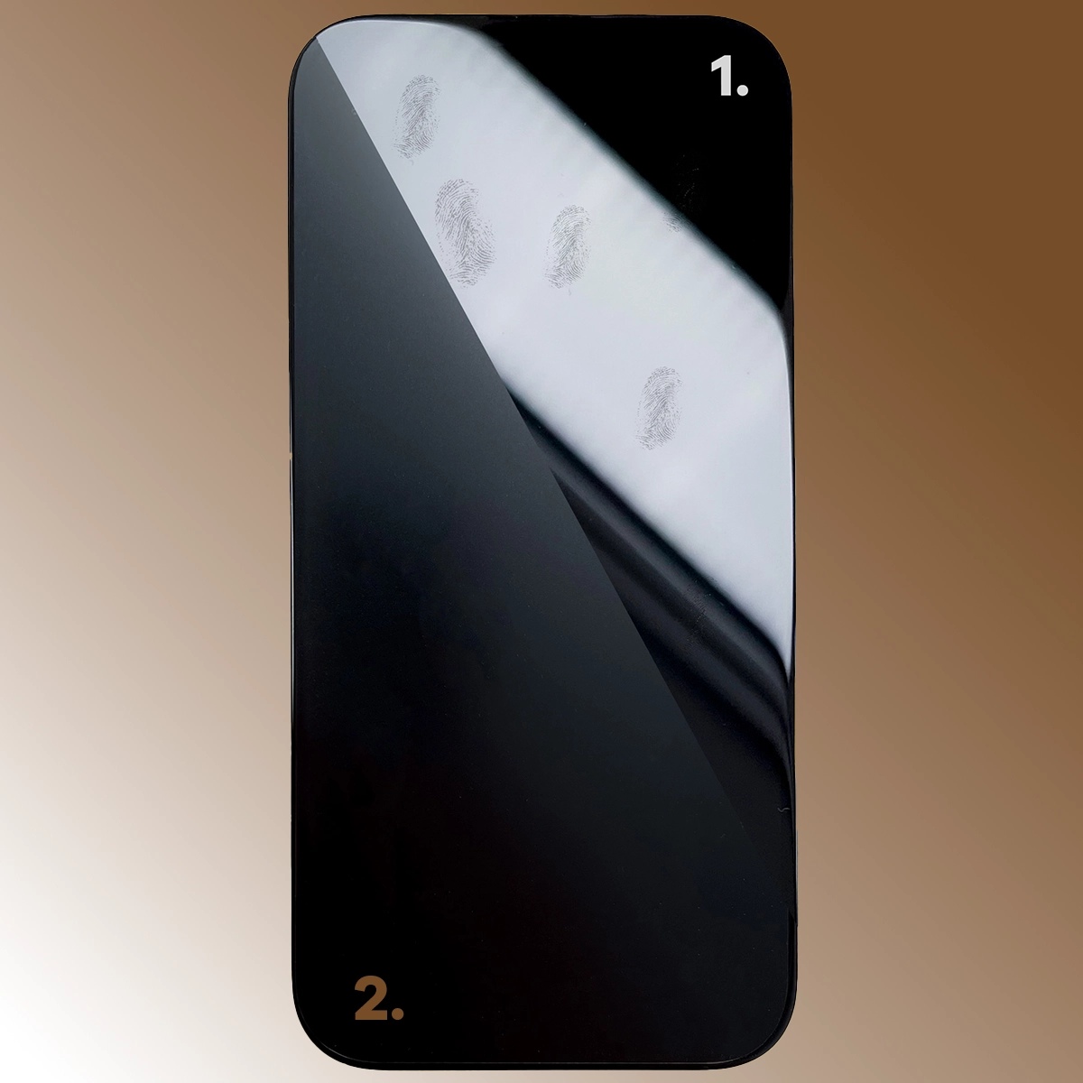 Porównanie zwykłego szkła z Bizon Glass Matte Duo - uniwersalne