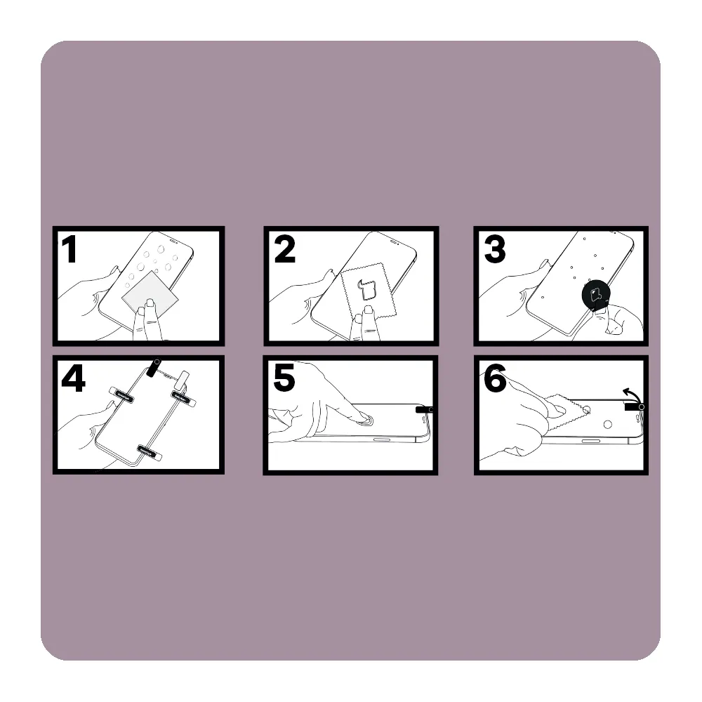 Instrukcja montażu szkła do telefonu Bizon Glass Mule Shadow