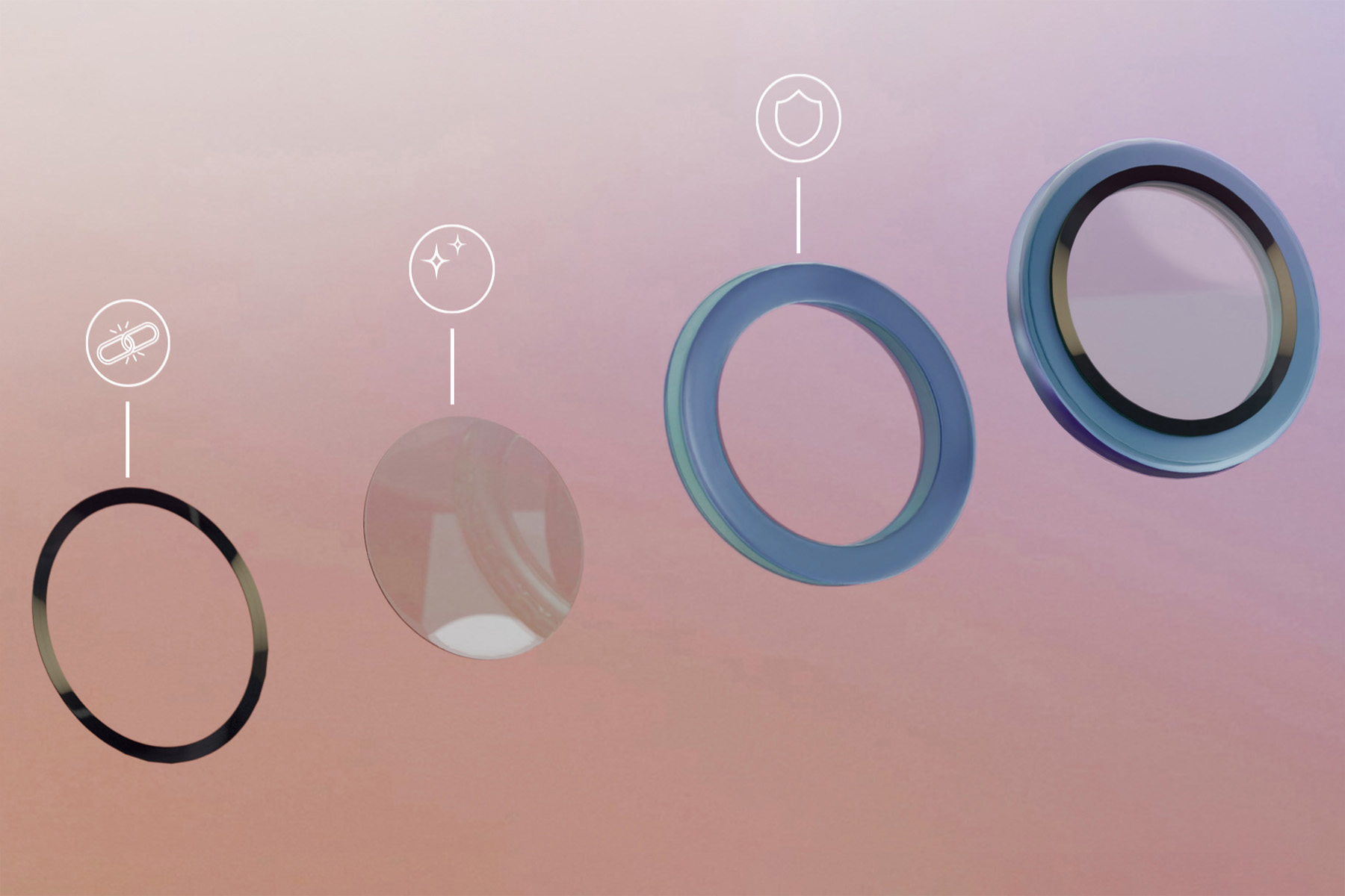 Bizon Glass Lens auf der Kamerainsel